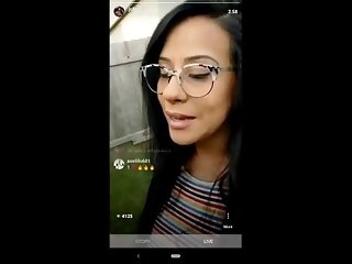 Husband surpirses IG influencer wife while she's live. Cums on say no to face.