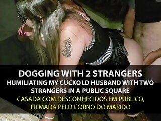 Shadowing - Naughty Fit together Fucking by strangers in the parking-lot in front be incumbent on cuckold - English subtitles - Sexxx-Porno