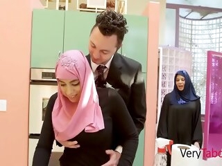 arab d. take hijab fucks f. ella knox
